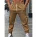 Men's Retro Casual Pants – Loose Fit Straight Leg Trousers With Drawstring Waist (Black, Grey, Beige, Navy, Red, S-XXXL)_viptrois.com
