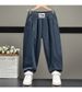 Kid's Clothing Boys And Girls Plus Velvet Thickened Autumn And Winter Outer Wear Pants With Leggings For Small And Medium Sized Corduroy Carrot Pants_viptrois.com