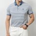 Xiaohongshu Blogger Wears Summer Clothes New Men's Lapel Striped POLO Shirt Urban Casual Short-sleeved Polo Shirt Cotton_viptrois.com