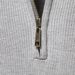 Pure Versatile Autumn Winter Zipper Stand Collar New European Size Long Sleeve Solid Color Casual Trendy Men's Sweater_viptrois.com