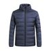 A Light And Thin Men's Down Jacket, A Fashionable And Simple White Duck Down Windproof And Warm Stand-up Collar Coat For Autumn And Winter_viptrois.com