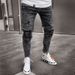 Exclusive Ripped Jeans, Stretch Denim Pants, Men's New Style_viptrois.com