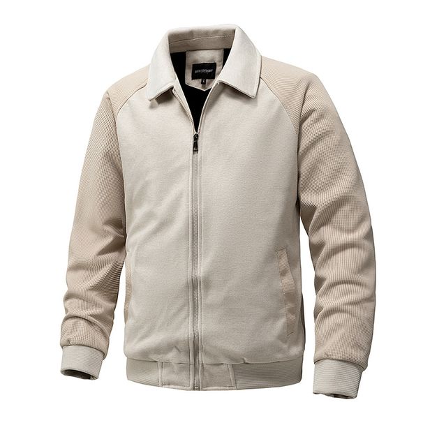 Men's American Flight Jacket, Autumn And Winter Knitted Long-sleeved Cardigan, Simple Men's Wear_viptrois.com