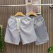 Men's Cool Stylish Plaid Shorts Summer Thin Loose Casual Five Point Japanese Retro Sports Design_viptrois.com