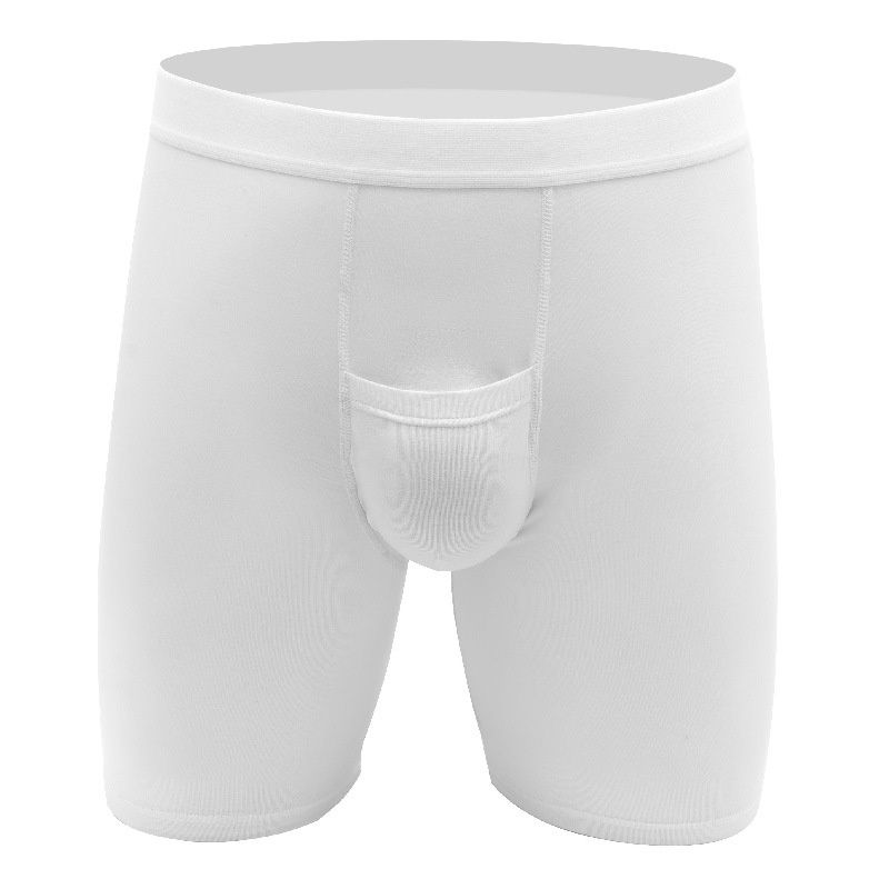Pulse Cross-Border Men's Underwear Modal Boxer Loose European Size Solid Color Four-Corner Shorts Youth Hot Sale Comfortable_viptrois.com