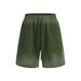 Men's Clothing Distressed Washed Waffle Shorts – Unisex Vintage-Inspired Cotton Shorts With Spray Print & Raw Hem (325g Heavyweight Fabric)_viptrois.com