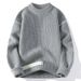 Men's Semi-turtleneck Sweater Men's Thickened Pullover Trendy Men's Knitted Sweater Top Men's Clothing_viptrois.com