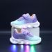 2025 Spring And Autumn Children's Luminous Shoes Boys And Girls Baby Running Flashing LED Single Shoes Light Up Mesh Sports Shoes Trendy_viptrois.com