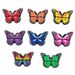 8 Sets Of Cute Butterfly Shoes Flower Shoe Buckle Soft Glue Detachable Shoe Decorative Buckle Gift_viptrois.com