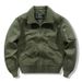 Men’s Lightweight Bomber Jacket – Corduroy Baseball Jacket With Utility Pockets (Military Green, Khaki, Navy, Relaxed Fit, Unisex Streetwear)_viptrois.com