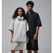 Spring And Summer Old Spray Dyed Brushed Loose Edged High Street Trend Brand Short Sleeved Shorts Couple Suit_viptrois.com