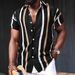 Men's 3D Print Short Sleeve Hawaiian Shirt - Breathable Stretch Fabric Resort Casual Shirt With Relaxed Fit_viptrois.com
