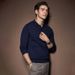 Men's Clothing Men's Slim Fit Knit Sweater - Lightweight Wool Blend Crewneck Pullover For Spring & Autumn | Business Casual Long Sleeve Top_viptrois.com