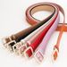 Women's pearl belt belt square buckle point pearl sweet and elegant dress decorative belt_viptrois.com