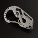 Portable EDC Tool Outdoor Multi-Hole Carabiner Multifunctional Stainless Steel Mini Keychain Camping Gadget_viptrois.com