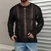 Men's Slim Fit Mesh Knit Sweater - Sexy Long-Sleeve Pullover, Solid Color & Textured Design (White, Black, Beige)_viptrois.com