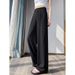 Silky Straight-Leg Trousers For Women – Cooling & Flowy Wide-Leg Office Pants (S-5XL, Wrinkle-Free Polyester, Business Casual, Breathable Fabric)_viptrois.com