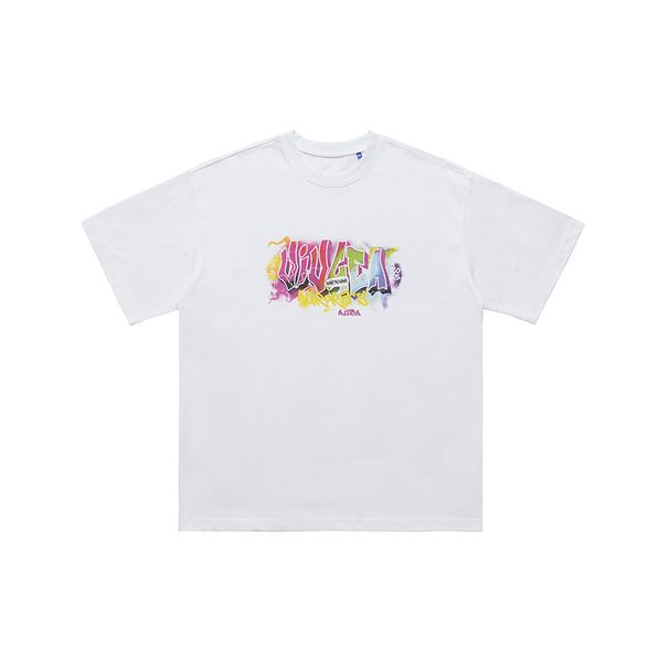 American Style Trendy Brand Letter Direct Print Casual Couple Short Sleeve T-Shirt For Men And Women_viptrois.com