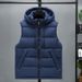 Autumn and winter plus size men's living hat, cotton vest, color blocked, casual down cotton, shoulder print, loug_viptrois.com