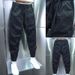 Trendy Fashionable Casual Pants Men, Hot Pressed Letters For Summer Sports Pants, Black Loose And Versatile Leggings_viptrois.com