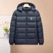 Men's Clothing Men's Autumn And Winter Cotton Casual Hooded Lining Full Edge Light Sweater Couple Jacket Casual Top Solid Color Stitching_viptrois.com
