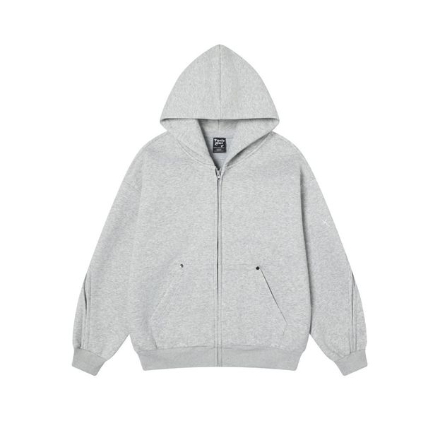 Cardigan Sweatshirt Men's Autumn And Winter Loose Casual Sports Trendy American Style Hooded Zipper Jacket_viptrois.com