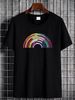 All Colors Rainbow LGBT T Shirt LGBTQ Ally Subtle Pride Women Trans Lesbian Gay Queer Fashion Designer Clothes Graphic Unisex Slightly Stylish_viptrois.com