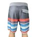 Men's Popular Striped Print Four-Sided Elastic Gray Men's Casual Surfing Beach Shorts_viptrois.com