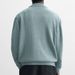 High Quality 2025 Fashion Cardigan Kniting Outerwear Men's Lapel Pure Color Hollow Single-Breasted Long Sleeve Loose Sweater_viptrois.com