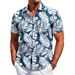 Men's Clothing Men's Shirt New Fashion Trend Short Sleeve Shirt 3D Digital Printing Holiday Printing_viptrois.com