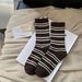 Wool Socks For Men And Women, Warm Thermal Mid-Crew Socks With Striped Pattern, Soft And Breathable, Unisex Casual Socks For All Seasons_viptrois.com