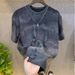 Men's Clothing Summer New Style Distressed Starry Sky Sweatshirt For Men, Gradient Top, Loose Pullover Short Sleeved T Shirt_viptrois.com
