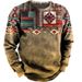 2026 Spring, Autumn And Winter European And American Unhooded Crew Neck Long Sleeve Printed Men's Sweater_viptrois.com