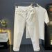 Men's Clothing New High End Black Nine Point Jeans Men's Slim Straight Trendy Brand Small Feet Casual Long Pants_viptrois.com