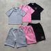 men's summer outfit 2piece set fashion casual short sve tshirt and shorts for teen boys you omfortable athletic streetwear_viptrois.com