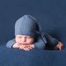 Drivedirect 1 Set Baby Jumpsuit Skin-friendly Stretchable Two-piece Suit Newborn Photography Hat Clothing for Indoor_viptrois.com