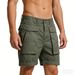 Men's Clothing Men's Style Stretch Cargo Shorts Ins Style Loose Casual Mid Length 4 Quarter Pants For Formal & Casual_viptrois.com