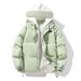 Couple's Winter Layered Hooded Jacket – Unisex Oversized Fleece-Lined Coat With Zip Front (S-XXXL) | Cozy Streetwear For Cold Days_viptrois.com