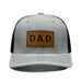 Unisex The DAD letters on the leather tag of the baseball cap are suitable for travel and wear_viptrois.com
