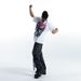 New 285G Pure Cotton American Style Printed Hip-Hop High Street Loose T-Shirt_viptrois.com