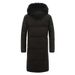 Men's Clothing Men's Plus Size Long Down Jacket With Detachable Fur Collar, Windproof Winter Coat For Extreme Cold Weather - Red/Black/Light Grey_viptrois.com