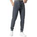 Men's Casual Jogger Pants - Lightweight Polyester Stretch Lounge Sweatpants For Gym, Workout & Daily Wear_viptrois.com