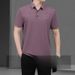 Men's Clothing Suit Middle-Aged And Elderly Men's Ice Silk Short-Sleeved T-Shirt Thin Casual Sportswear Men's Two-Piece Suit_viptrois.com