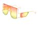 Two Circles Punk Style Women's Sunglasses Rivet Retro Large Frame One Piece Ultraviolet Catwalk Sunglasses_viptrois.com