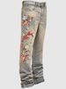 Men's Clothing High Street Cat Whisker Baggy Jeans Neutral Retro Straight Jeans Men And Women Loose Wide Legs_viptrois.com