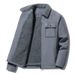 "Men's Suede Fleece Jacket – Winter-Ready Sherpa Lined Oversized Coat With Zip Closure (M-5XL, 3 Colors)"_viptrois.com