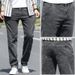 Men's Premium Straight Fit Jeans - Relaxed Comfort Stretch Denim Pants For All Seasons (Smoke Grey, Multiple Sizes)_viptrois.com