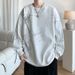 Spring And Autumn New Men's Casual Versatile Youth Handsome Hoodie Round Neck Sweatshirt 82F_viptrois.com