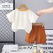 Boys' Outfit 2025 New Style Children's Stylish Summer Short Sleeved Cartoon Two-piece Set Baby Clothes_viptrois.com