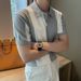 Men’s Slim-Fit Polo Shirt – Breathable Milk Silk, Korean-Inspired, Short-Sleeve Casual Top (M-3XL, Black/Gray/Khaki)_viptrois.com